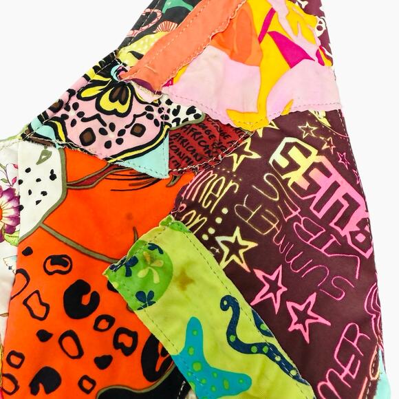 Agua Bendita Rare Patchwork Boho Crossbody Bag‎ Multicolor - Picture 4 of 12